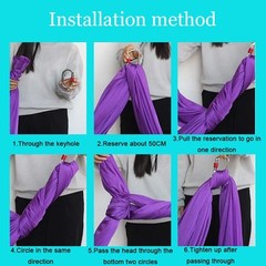 Aerial Hammock, 16.4ft 9.2ft Swing Set for Anti-Gravity Yoga, Dance, Acrobatics