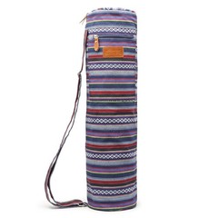 Canvas Yoga Mat Bag with Adjustable Strap & Pockets, Full-Zip Travel Gym Tote fo