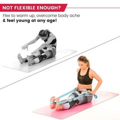 Elastic Stretching Strap with Loops – Cotton-Spandex Resistance Band for Muscle
