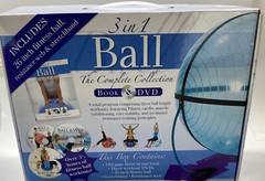 3 in 1 Ball The Complete Collection Book & DVD fitness ball stretchband