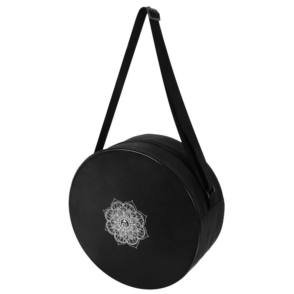Yoga Wheel Bag Nylon Black Mandala Flower 36x14cm Yoga Circle Bag for Yoga6057