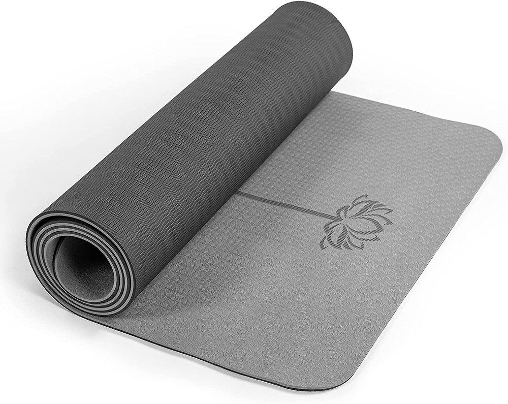 Yoga Mat Non Slip, Pilates Fitness Mats, Eco Friendly, Anti-Tear 1/4″ Thick Yoga