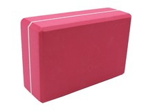 High Density 3″ Thick Yoga Block by Yoga Queen – Red
