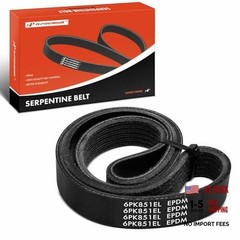 Serpentine Belt 33.5 In Stretch Fit For Ford F-150 F150 2011, Mustang 2011