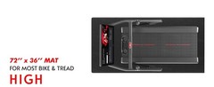 Bike Trainer Mat Compatible with Peloton Bike, for Treadmill & Row, THK 6mm,