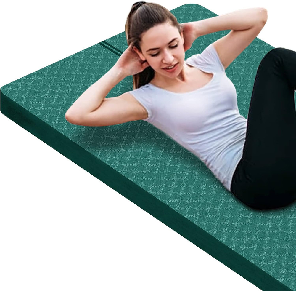 Large Exercise Mat – 15Mm/20Mm/30Mm Thick Yoga Mat | Workout Mat for Fitness, Yo