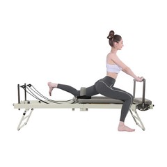 Foldable Pilates Reformer Workout Machine Yoga Reformer Cardio Fitness Rebounder
