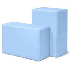 H.J. Immbir 2 Pack Light Blue 9x6x3in Yoga Blocks