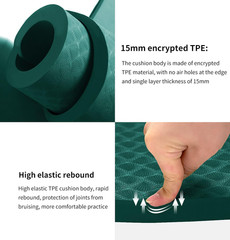 Large Exercise Mat – 15Mm/20Mm/30Mm Thick Yoga Mat | Workout Mat for Fitness, Yo