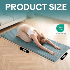 Cotton Yoga Mat, Non-Slip Breathable Yoga Rug for Man and Woman, Washable