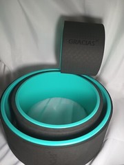 3 Pack Chirp Foam Roller Wheel for Back Pain Relief, Muscle Therapy – Black/Teal