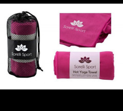NEW Sorelli Sport Hot Yoga Towel GRAY OR PINK CHOOSE