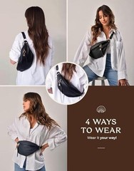 Anti Pickpocket Bag – RFID Crossbody Bag for Travel, Adjustable Strap Multiple