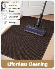 Dirt Trapping Mat Indoor, Non Slip Doormat, Woven Entrance Carpet, Clean…