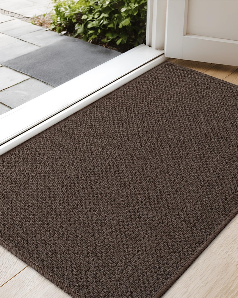 Dirt Trapping Mat Indoor, Non Slip Doormat, Woven Entrance Carpet, Clean…