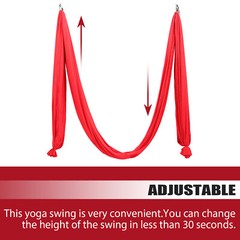 Yoga Sling 236in Aerial Inversion Set Anti-gravity Inversion Yoga Swing Hammock