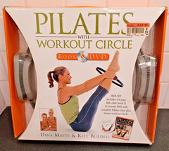 Pilates With Workout Circle Book & DVD with 64 Pg Book w/ exercise hoop New NIB