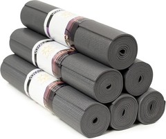 Voyage Yoga Mat 6 Pack 72″ x 24″ Professional Studio & Gym Bulk Yoga Mats 5mm US