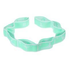 33.5 Inch Exercise Bands Yoga Stretching Strap Latin Elastic Dance Light Green