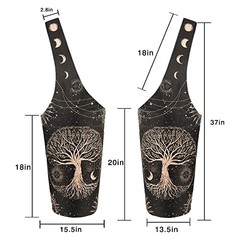 Yoga Mat Bag – Long Tote with Pockets – Holds More Yoga 37″x15.5″ Tree of Life