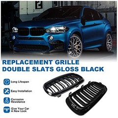 X5 F15 Grille，Gloss Black 2014-2018 X5 F15 X6 F16 Gloss Black Double Slats