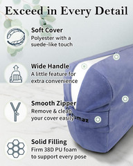 Yoga Bolster Set – Rectangular Bolster Pillow for Restorative Yoga, Soft Meditat