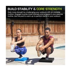 ProsourceFit Exercise Balance Pad, Non-Slip Cushioned Foam Mat & Knee Pad for…