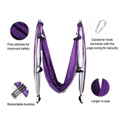 ZELUS Aerial Yoga Swing Sling Strong Yoga Hammock Kit Set Trapeze Inversion E…