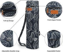 Stylish Full-Zip Yoga Mat Carrier with Utility Pockets for Modern Practitioners