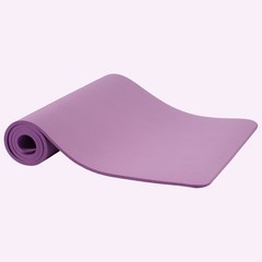 Fitvids 1/2″ Thick High Density Exercise Yoga Mat, Carrying Strap, Taro Purple