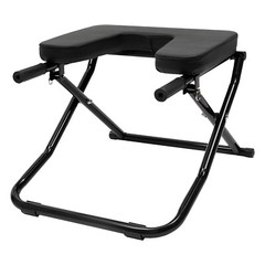 Black Yoga Headstand Bench Upside Down Chair for Balance Training Exercise US