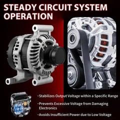 13506528 Alternator Compatible with Chevy Malibu 2016-2020 1.5L and Cruze 201…