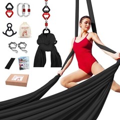 Aerial Silks Yoga Swing Set Equipment 9 Yards Aerial Yoga Hammock full kit Dance