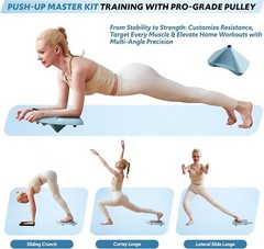 Pilates Board & Reformer Machine Set – Foldable Home Pilates Equipment, 6-in-1