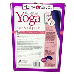 Home Fit THE GIFT OF YOGA Workout Pack Mat DVD BOOK Stretch Band – NEW! Open Box