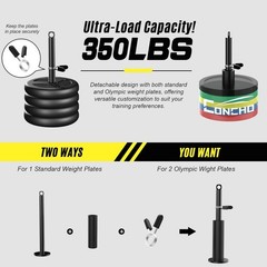 Concho Weight Pulley System, Upgraded Cable Pulley System Gym with Adjustable…