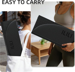 Extra Long Foldable Yoga Mat – 10mm Thick TPE, Portable & Comfortable 75″L x 26″