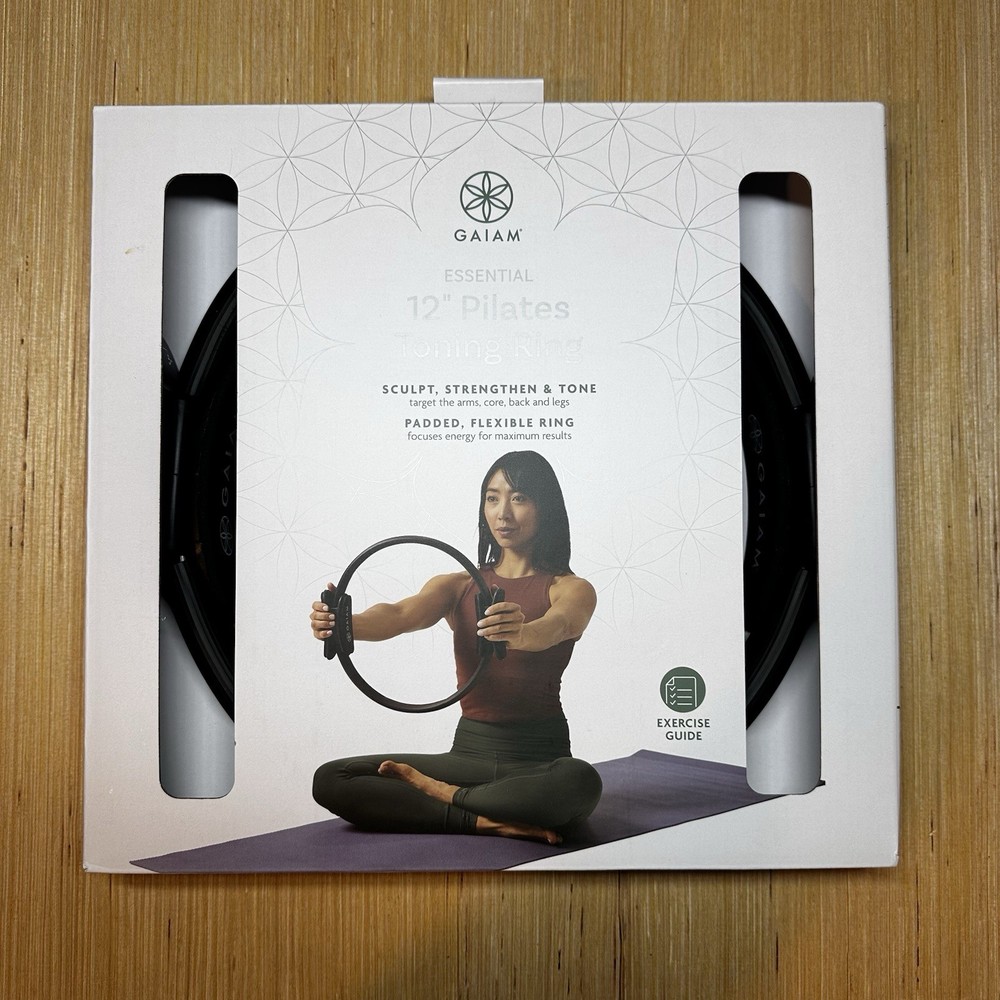 Gaiam Pilates 12″ Toning Ring – Padded/Flexible 05-66430 NEW