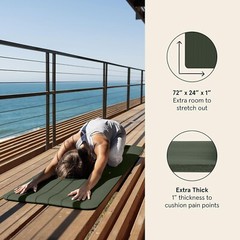 Estera De Yoga TPE Alfombra Antideslizante Colchoneta Tapeta Para Ejercicios NEW