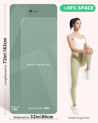 Yoga Mat – Premium 7Mm Thick Exercise Mat, Anti-Tear 32” Extra Wide Fitness Mat
