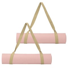 Yoga Mat Straps for Carrying, Adjustable Mat Holder, 2 Pcs & Khaki