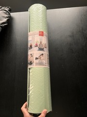 Gruper, Thick Yoga Mat, Non Slip, 72″ x 24″, Light Green