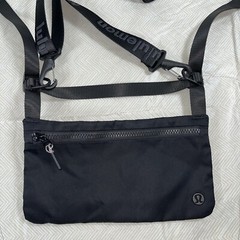 Lululemon Stow and Flow Mat Strap Bag Logo One-Size Black Crossbody OUT OF STOCK