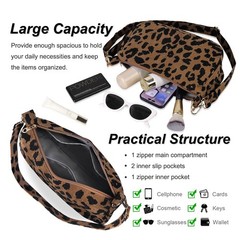 FITDON Small Shoulder Bag for Women, Corduroy Hobo Tote Handbag Clutch Purse …