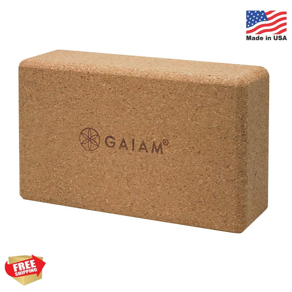 Gaiam Yoga Block – Supportive Latex-Free Eva Foam – Soft Non-Slip Surface with B