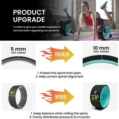 Strong & Comfortable Yoga Wheel Set – Supports 500 lbs, Ideal for All Levels