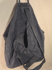 Gaiam Black Yoga Mat Tote Bag – Large Gear Carrier with Adjustable Mat Straps