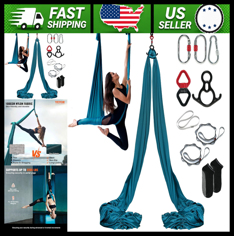 VEVOR Aerial Yoga Swing Hammock Kit with Rigging Hardware