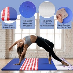 Versatile 4’x8’x2″ High-Density Gym Mats Extra Thick Anti-Tear Easy-Clean