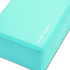 Yoga Block Pair, High Density Foam, 9″x6″x4″, Grippy Surface
